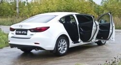 Накладки порожков салона RA Mazda 6 GJ дорестайлинг седан (2012-2015) (Комплект (4 шт.))