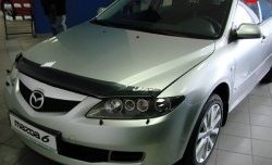 2 499 р. Дефлектор капота NovLine Mazda 6 GH дорестайлинг лифтбэк (2007-2010)  с доставкой в г. Кемерово. Увеличить фотографию 1
