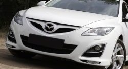 849 р. Реснички на фары (рестайлинг) RA Mazda 6 GH рестайлинг лифтбэк (2010-2012) (Неокрашенные)  с доставкой в г. Кемерово. Увеличить фотографию 3