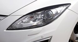 849 р. Реснички на фары (рестайлинг) RA Mazda 6 GH рестайлинг лифтбэк (2010-2012) (Неокрашенные)  с доставкой в г. Кемерово. Увеличить фотографию 4