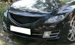 1 499 р. Решётка радиатора Racing Mazda 6 GH дорестайлинг лифтбэк (2007-2010) (Неокрашенная)  с доставкой в г. Кемерово. Увеличить фотографию 1