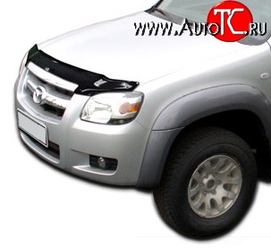4 599 р. Дефлектор капота NovLine Mazda BT-50 (2006-2011)  с доставкой в г. Кемерово