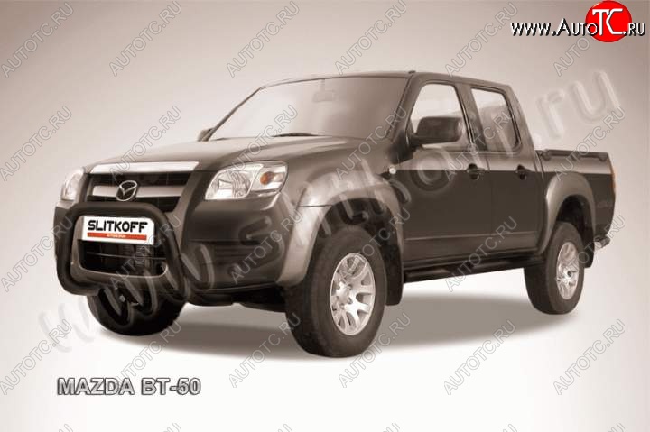 20 999 р. Кенгурятник d76 низкий мини Mazda BT-50 (2006-2011) (Цвет: серебристый)  с доставкой в г. Кемерово