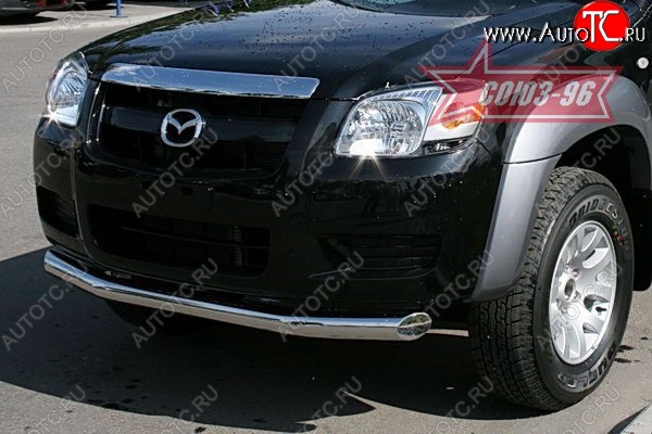 11 249 р. Защита переднего бампера одинарная Souz-96 (d76)  Mazda BT-50 (2006-2011)  с доставкой в г. Кемерово