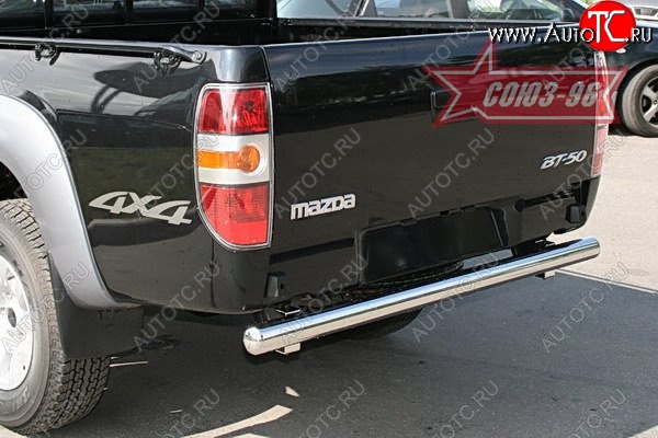 10 619 р. Защита заднего бампера Souz-96 (d76) Mazda BT-50 (2006-2011)  с доставкой в г. Кемерово