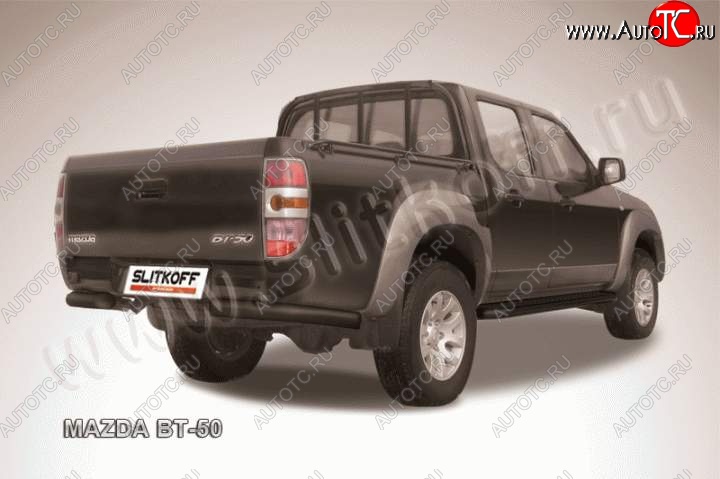 8 849 р. Уголки d76  Mazda BT-50 (2011-2015) (Цвет: серебристый)  с доставкой в г. Кемерово