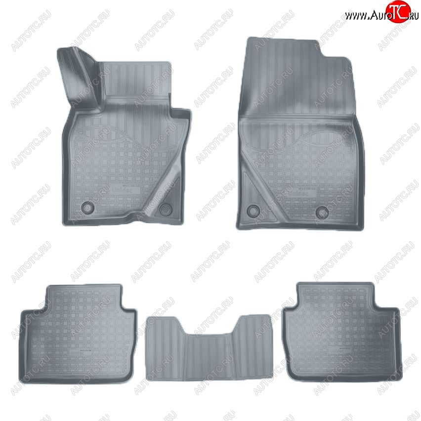 3 199 р. Коврики салона Norplast Mazda CX-30 1 DM (2019-2025) (Цвет: серый)  с доставкой в г. Кемерово