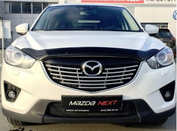 3 299 р. Дефлектор капота NovLine Mazda CX-5 KE рестайлинг (2015-2017)  с доставкой в г. Кемерово. Увеличить фотографию 3