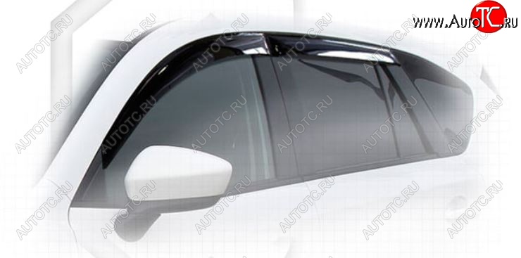 2 079 р. Дефлектора окон CA-Plastiс  Mazda CX-5  KE (2011-2017) дорестайлинг, рестайлинг (Classic полупрозрачный, Без хром.молдинга)  с доставкой в г. Кемерово