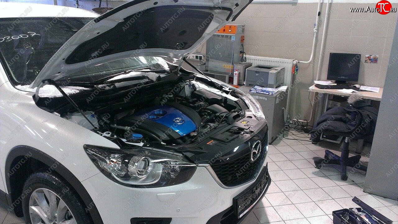 2 349 р. Упоры капота Russtal Mazda CX-5 KE дорестайлинг (2011-2014)  с доставкой в г. Кемерово