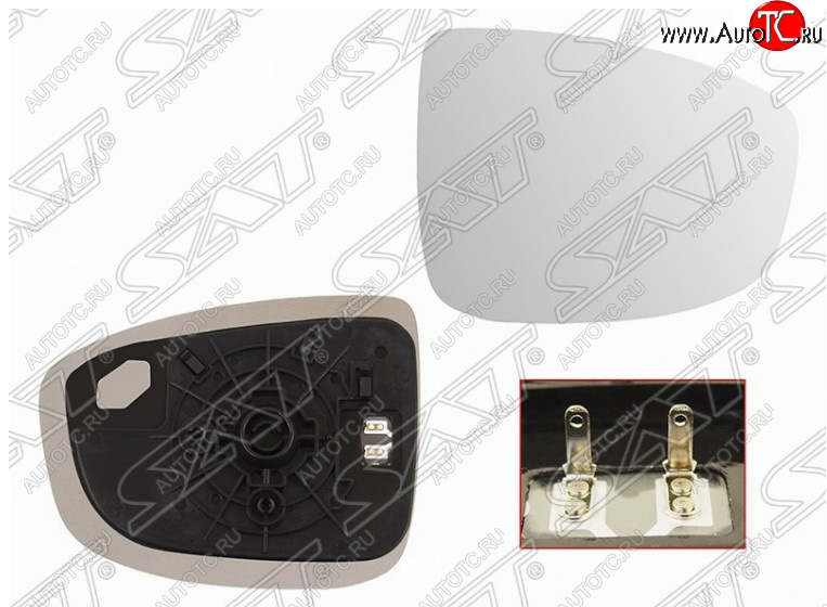 689 р. Правое полотно зеркала SAT (с обогревом) Mazda CX-5 KE дорестайлинг (2011-2014)  с доставкой в г. Кемерово