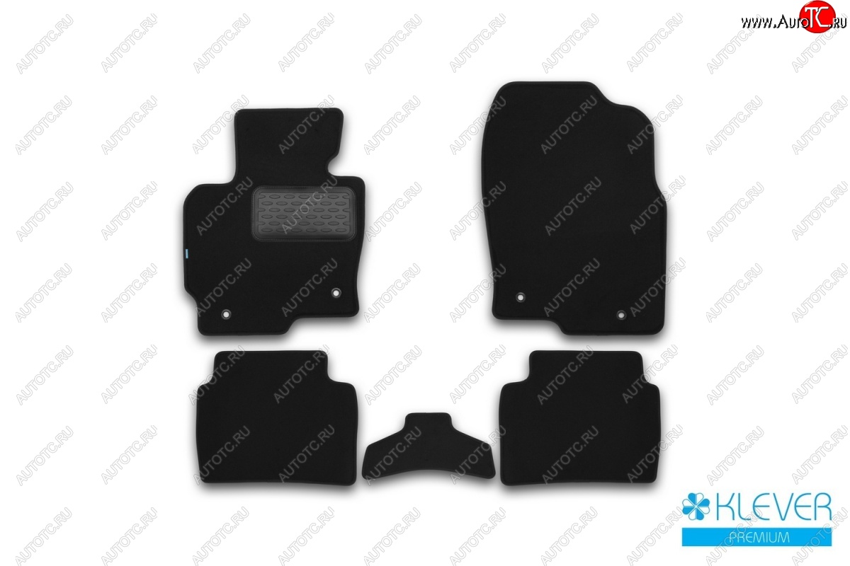 1 277 р. Коврики в салон Klever Premium (текстиль) Mazda CX-5 KE рестайлинг (2015-2017) (Черный)  с доставкой в г. Кемерово