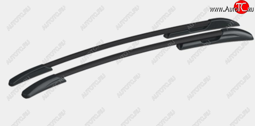 13 039 р. Рейлинги АПС  Mazda CX-5  KE (2011-2017) дорестайлинг, рестайлинг (Черные, поперечины серые, крепление скоба, L1300)  с доставкой в г. Кемерово