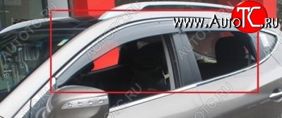 4 299 р. Комплект дефлекторов окон (ветровиков) 4 шт. СТ Mazda CX-5 KE дорестайлинг (2011-2014)  с доставкой в г. Кемерово