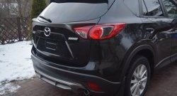 4 149 р. Накладка на задний бампер СТ v2 v2 Mazda CX-5 KE рестайлинг (2015-2017) (Неокрашенная)  с доставкой в г. Кемерово. Увеличить фотографию 8