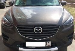 2 349 р. Накладка на передний бампер СТ v4 v4 Mazda CX-5 KE дорестайлинг (2011-2014) (Неокрашенная)  с доставкой в г. Кемерово. Увеличить фотографию 2