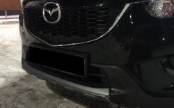 2 349 р. Накладка на передний бампер СТ v4 v4 Mazda CX-5 KE дорестайлинг (2011-2014) (Неокрашенная)  с доставкой в г. Кемерово. Увеличить фотографию 3