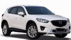 4 199 р. Накладка на передний бампер СТ v2 v2 v2 Mazda CX-5 KE дорестайлинг (2011-2014) (Неокрашенная)  с доставкой в г. Кемерово. Увеличить фотографию 3