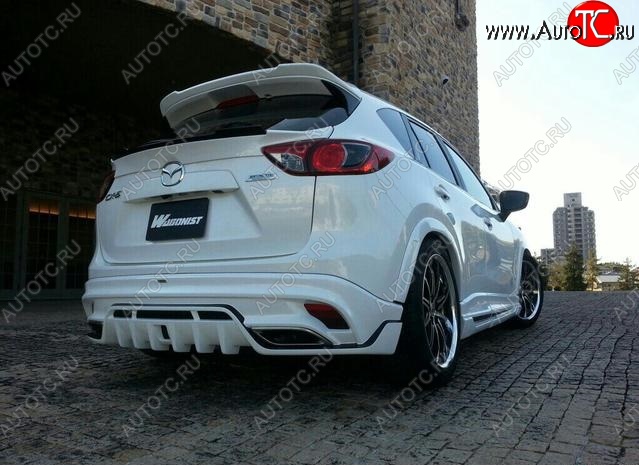 23 749 р. Накладка на задний бампер ROWEN Mazda CX-5 KE дорестайлинг (2011-2014) (Неокрашенная)  с доставкой в г. Кемерово