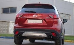 4 649 р. Диффузор заднего бампера Sport Line  Mazda CX-5  KE (2011-2017) дорестайлинг, рестайлинг (Неокрашенный)  с доставкой в г. Кемерово. Увеличить фотографию 1