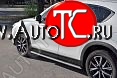 19 399 р. Пороги труба 120х60 овал с проступью . Russtal Mazda CX-5 KF (2016-2025)  с доставкой в г. Кемерово