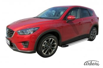 Порожки для ног Arbori Luxe Black Mazda CX-5 KE дорестайлинг (2011-2014)