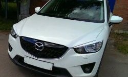 1 399 р. Реснички на фары CT v2 Mazda CX-5 KE рестайлинг (2015-2017) (Неокрашенные)  с доставкой в г. Кемерово. Увеличить фотографию 1