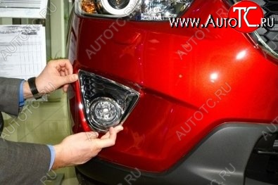 2 849 р. Подиумы противотуманных фар СТ Mazda CX-5 KE дорестайлинг (2011-2014)  с доставкой в г. Кемерово
