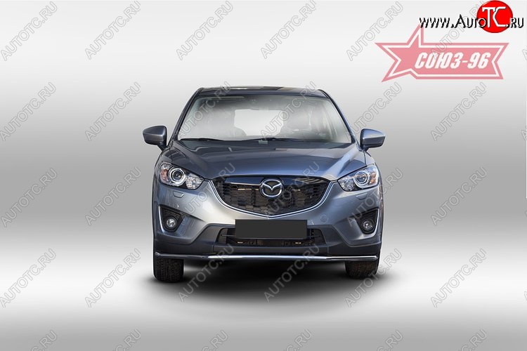 16 019 р. Защита переднего бампера одинарная Souz-96 (d42) Mazda CX-5 KE рестайлинг (2015-2017)  с доставкой в г. Кемерово