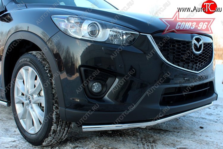 15 254 р. Защита переднего бампера одинарная Souz-96 (d42) Mazda CX-5 KE рестайлинг (2015-2017)  с доставкой в г. Кемерово