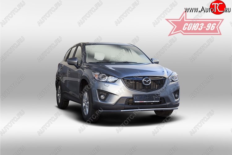 15 254 р. Одинарная защита переднего бампера (d42) Premium Souz-96 Mazda CX-5 KE рестайлинг (2015-2017)  с доставкой в г. Кемерово
