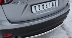11 549 р. Одинарная защита заднего бампера из трубы диаметром 42 мм SLITKOFF технику из списка применимости  с доставкой в г. Кемерово. Увеличить фотографию 2