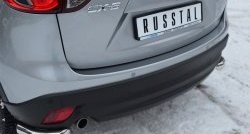 16 899 р. Защита заднего бампера (Ø63 мм уголки, нержавейка) SLITKOFF  Mazda CX-5  KE (2011-2017) дорестайлинг, рестайлинг  с доставкой в г. Кемерово. Увеличить фотографию 2