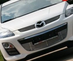 5 849 р. Декоративная вставка воздухозаборника Novline (d16 мм) Mazda CX-7 ER рестайлинг (2010-2012)  с доставкой в г. Кемерово. Увеличить фотографию 2