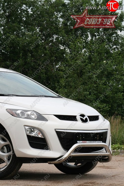 14 039 р. Защита переднего бампера Souz-96 (d60) Mazda CX-7 ER рестайлинг (2010-2012)  с доставкой в г. Кемерово