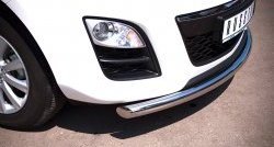 15 999 р. Одинарная защита переднего бампера диаметром 63 мм SLITKOFF  Mazda CX-7  ER (2010-2012) рестайлинг  с доставкой в г. Кемерово. Увеличить фотографию 2