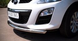15 999 р. Одинарная защита переднего бампера диаметром 63 мм SLITKOFF  Mazda CX-7  ER (2010-2012) рестайлинг  с доставкой в г. Кемерово. Увеличить фотографию 3