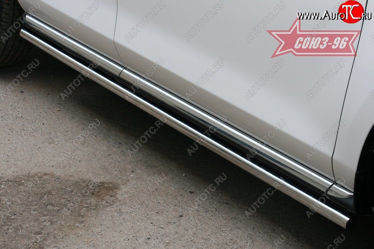 2 564 р. Защита порогов Souz-96 (d42) Mazda CX-7 ER рестайлинг (2010-2012)  с доставкой в г. Кемерово