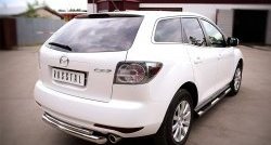 18 699 р. Защита заднего бампера (Ø76 и 42 мм, нержавейка) SLITKOFF  Mazda CX-7  ER (2010-2012) рестайлинг  с доставкой в г. Кемерово. Увеличить фотографию 4