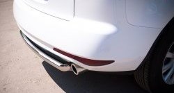 14 799 р. Одинарная защита заднего бампера из трубы диаметром 63 мм SLITKOFF  Mazda CX-7  ER (2010-2012) рестайлинг  с доставкой в г. Кемерово. Увеличить фотографию 3