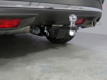 Фаркоп (тягово-сцепное устройство) TCC Mazda CX-9  TC (2015-2025) дорестайлинг (оцинкованный, шар E нержавейка)