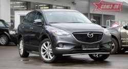 15 344 р. Защита переднего бампера (d42) Premium Souz-96 Mazda CX-9 TB дорестайлинг (2007-2009)  с доставкой в г. Кемерово. Увеличить фотографию 2