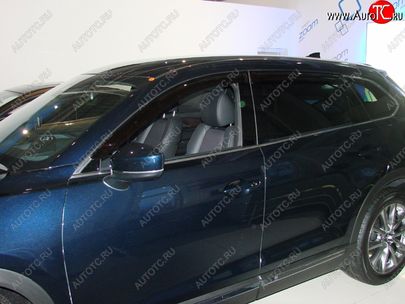 4 499 р. Дефлектора окон SIM Mazda CX-9 TB дорестайлинг (2007-2009)  с доставкой в г. Кемерово
