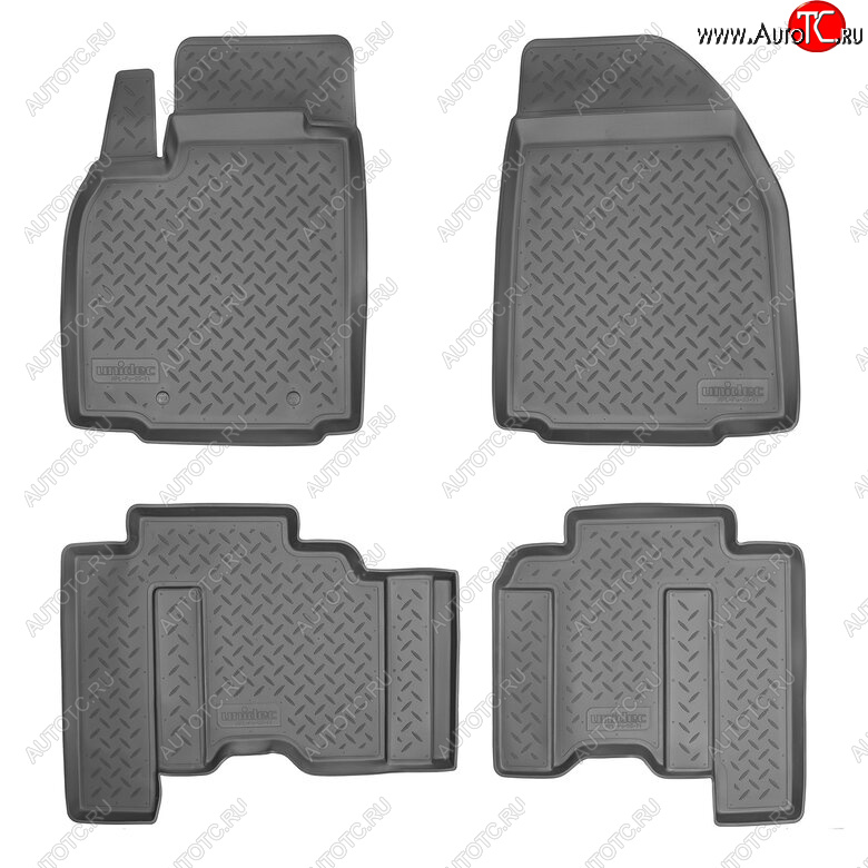 2 899 р. Комплект ковриков в салон Norplast Unidec Mazda CX-9 TB дорестайлинг (2007-2009) (Цвет: черный)  с доставкой в г. Кемерово