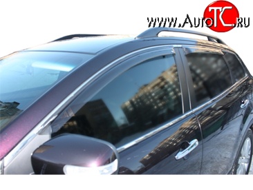 2 114 р. Дефлекторы окон (ветровики) Novline 4 шт. Mazda CX-9 TB дорестайлинг (2007-2009)  с доставкой в г. Кемерово
