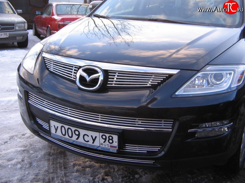 10 199 р. Декоративная вставка воздухозаборника Berkut Mazda CX-9 TB дорестайлинг (2007-2009)  с доставкой в г. Кемерово