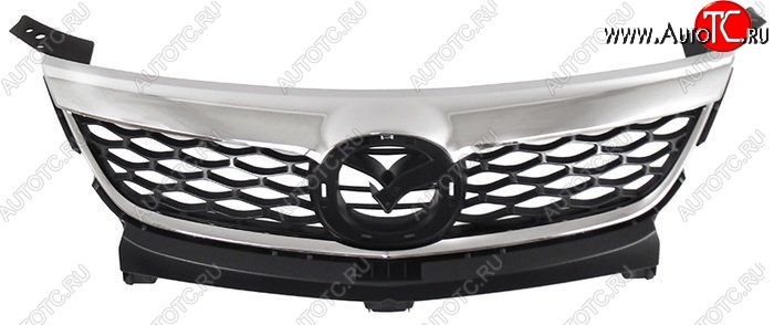 7 699 р. Решётка радиатора SAT  Mazda CX-9  TB (2009-2012) 1-ый рестайлинг (Неокрашенная)  с доставкой в г. Кемерово