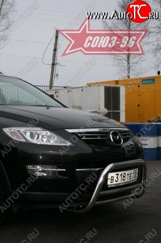 13 409 р. Защита переднего бампера (дорестайлинг) Souz-96 (d60) Mazda CX-9 TB дорестайлинг (2007-2009)  с доставкой в г. Кемерово