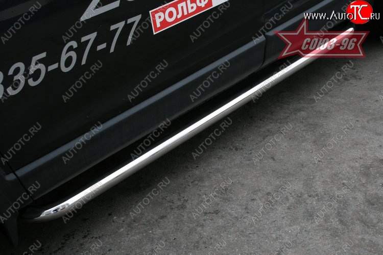 10 979 р. Защита порогов (дорестайлинг) Souz-96 (d60) Mazda CX-9 TB дорестайлинг (2007-2009)  с доставкой в г. Кемерово