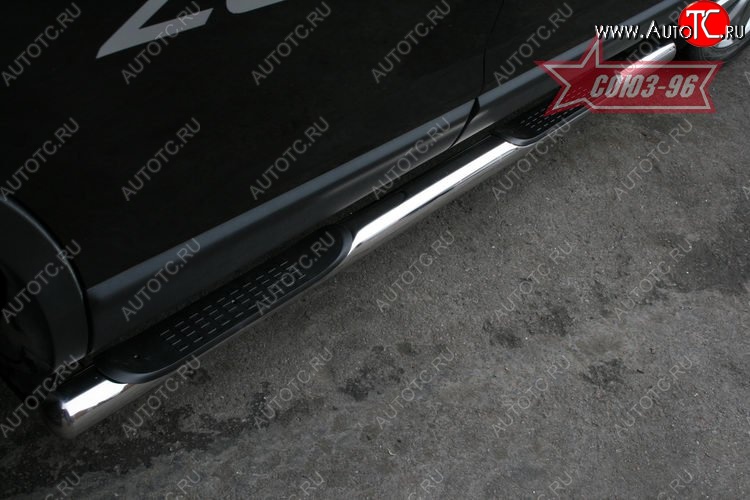 14 669 р. Защита порогов Souz-96 (d76) Mazda CX-9 TB дорестайлинг (2007-2009)  с доставкой в г. Кемерово